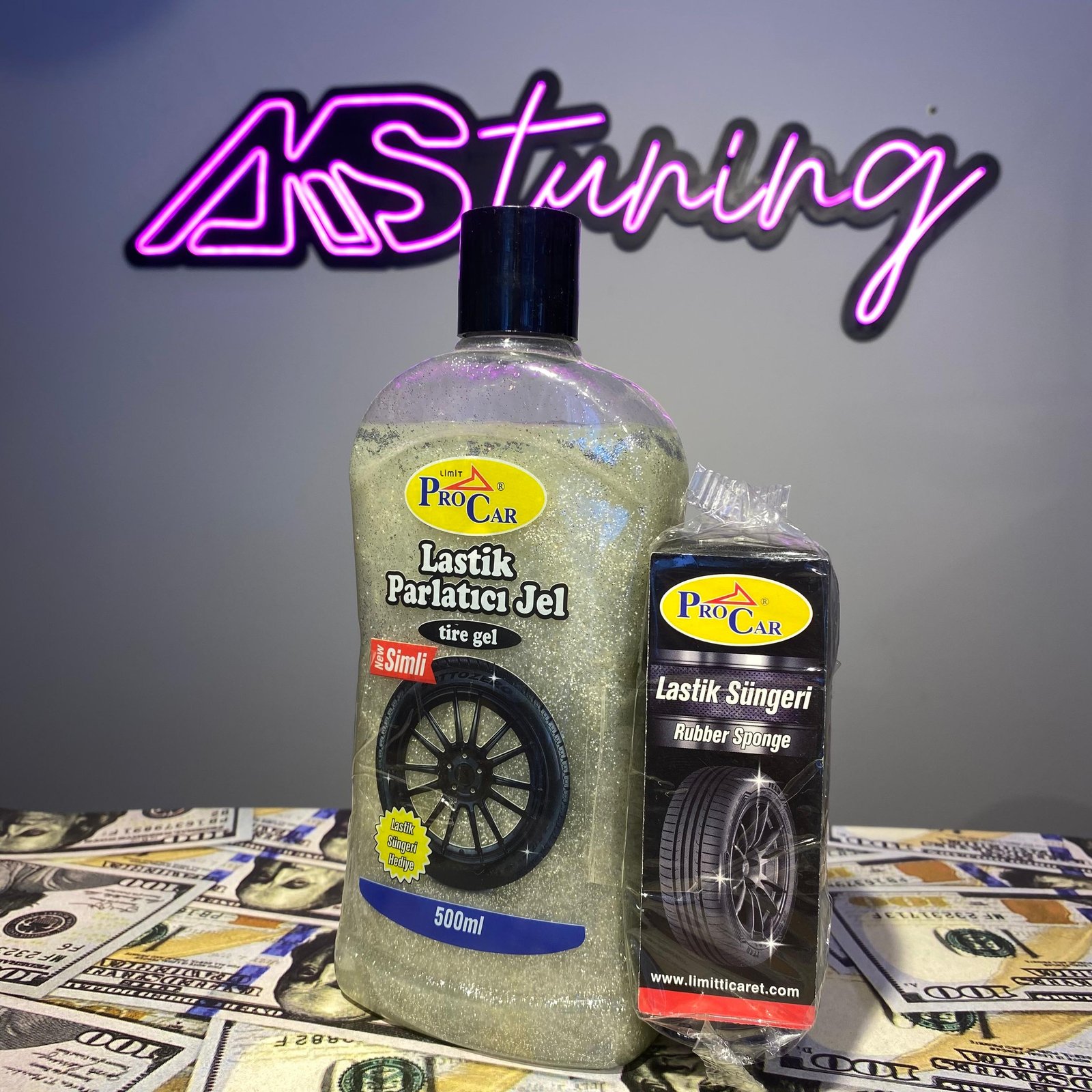 Procar Simli Lastik Parlatıcısı Jel