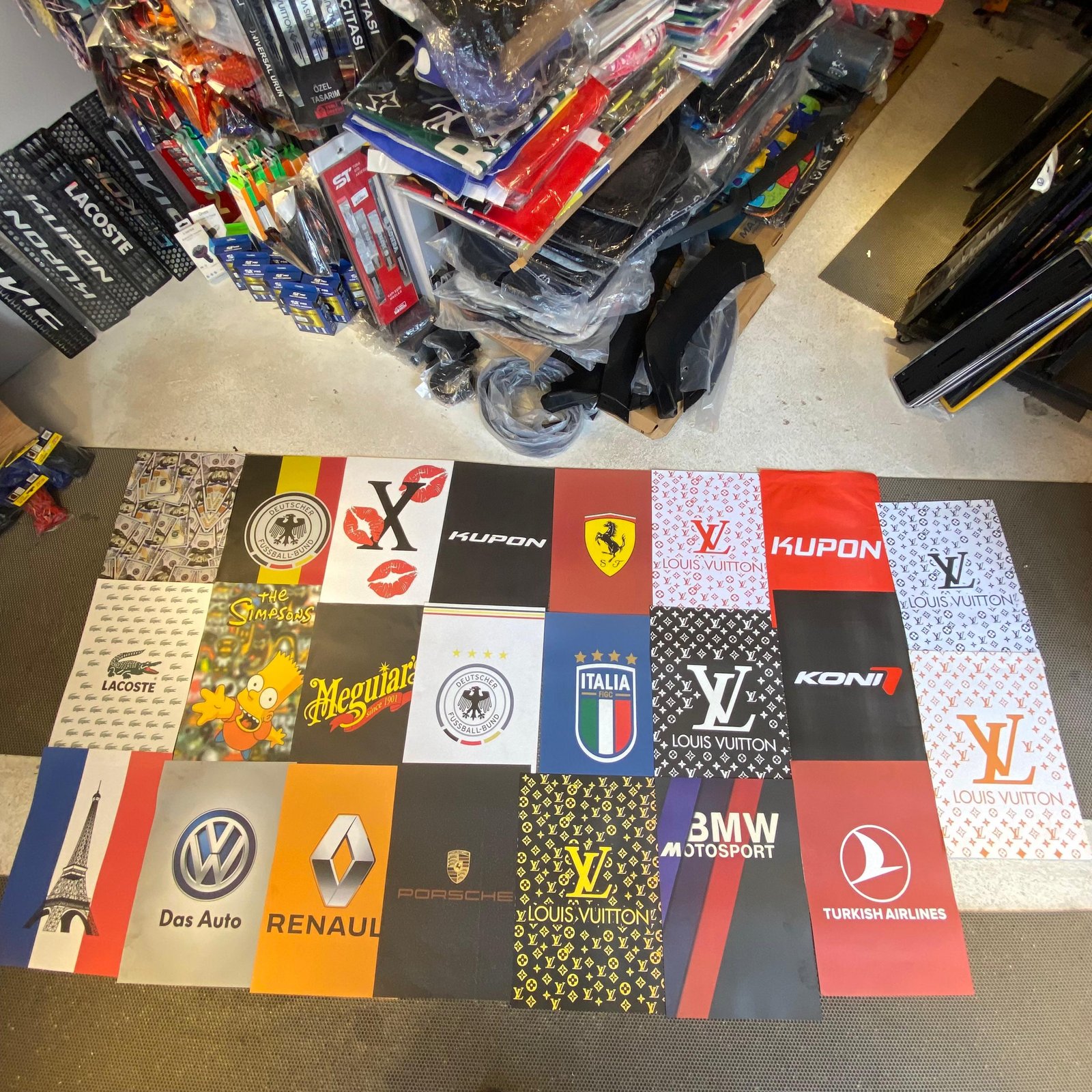 35x50 Dekor Kağıt Paspas 50'li Set