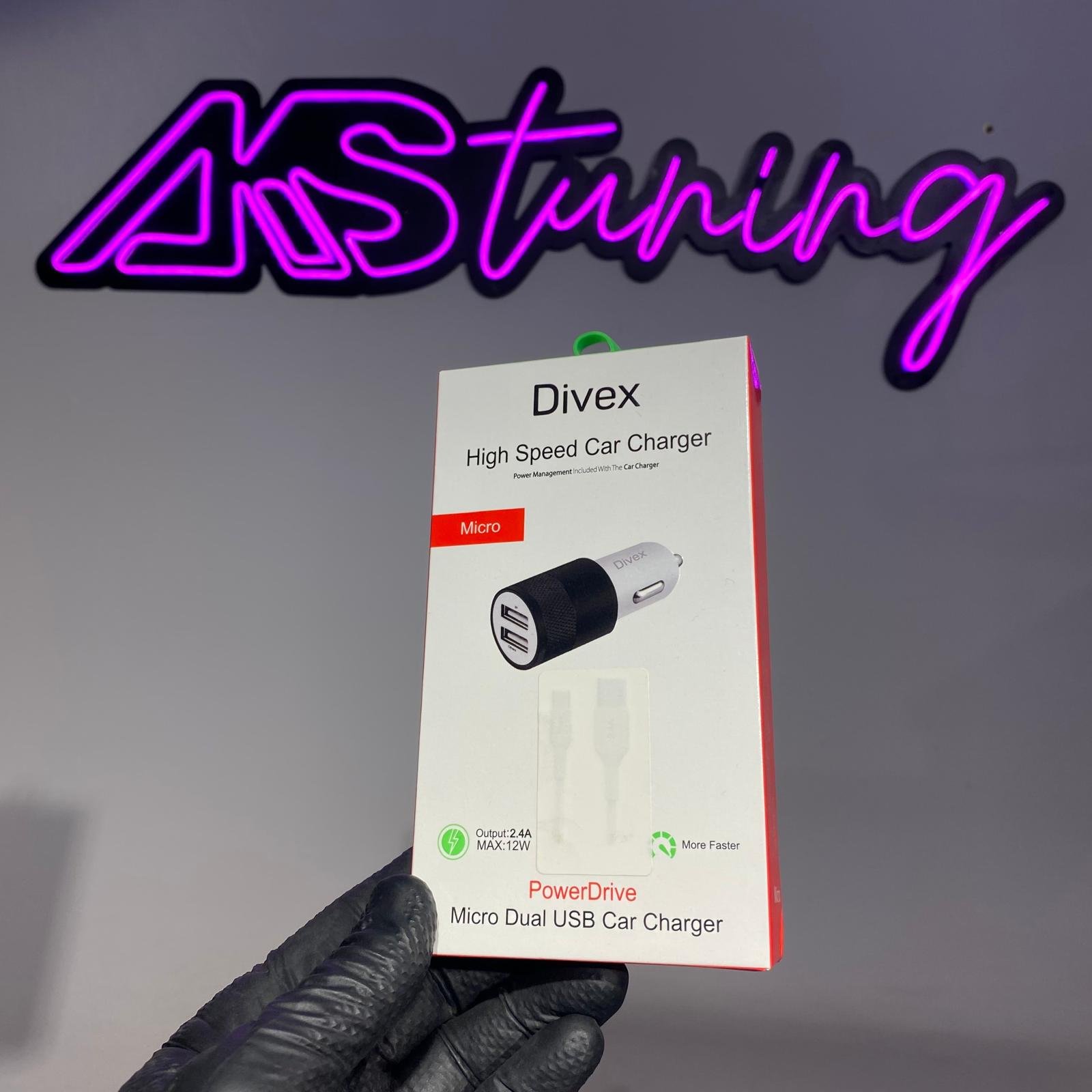 Divex Araç içi Çakmaklık Hızlı Şarj Adaptörü