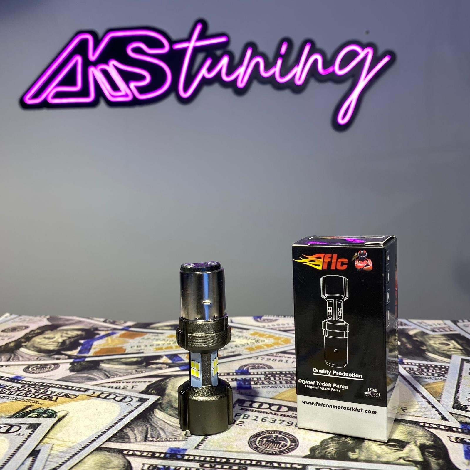 Falcon Motorsiklet Çift Duy Led Xenon