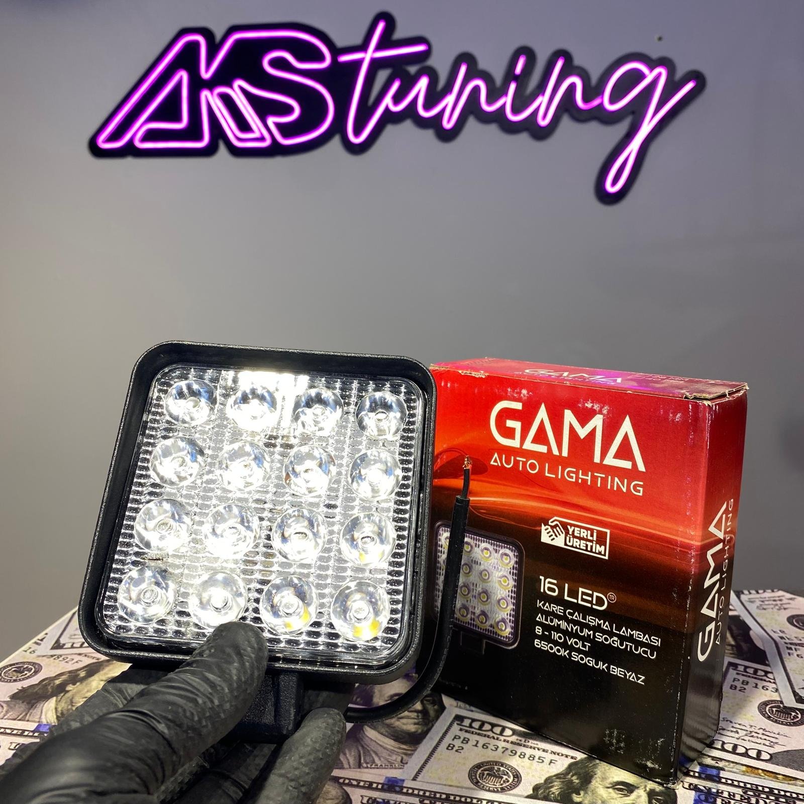 Gama 16 Led Soğuk Beyaz Off Road Far